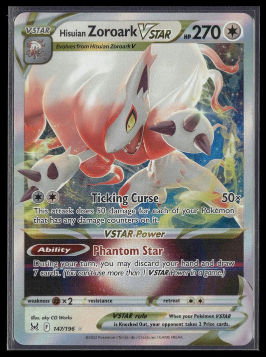 Hisuian Zoroark VSTAR #147/196 Lost Origin NM