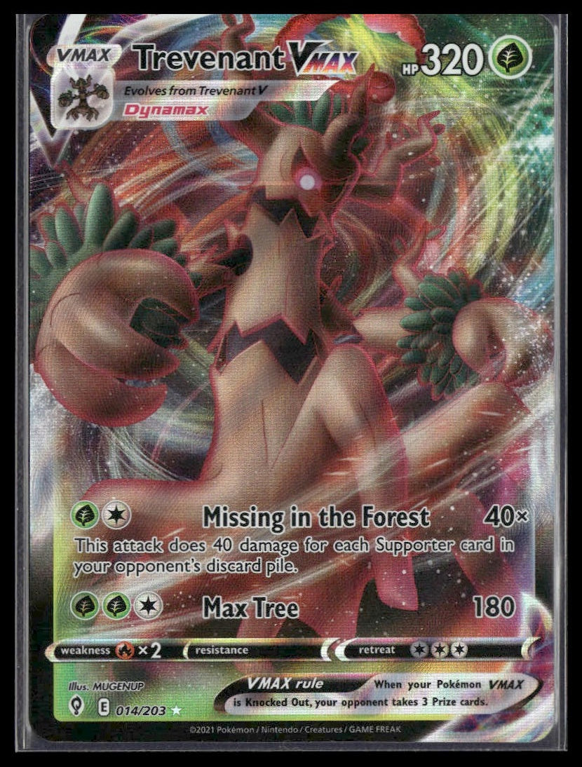 Trevenant VMAX #014/203 Evolving Skies NM