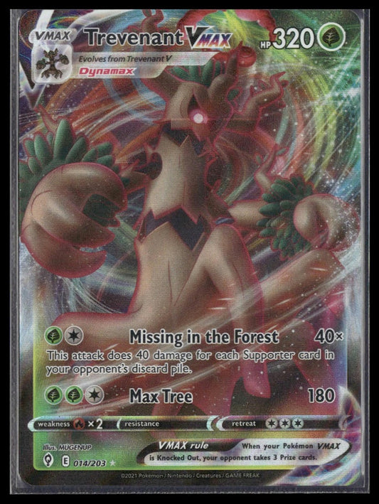 Trevenant VMAX #014/203 Evolving Skies NM