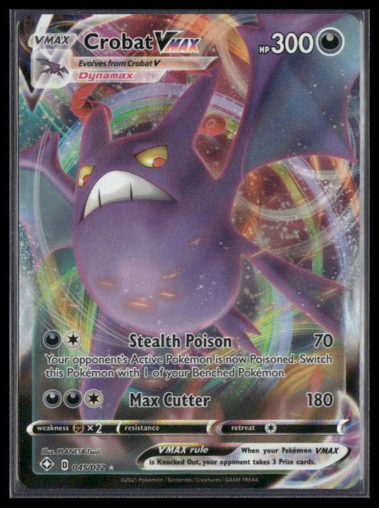 Crobat VMAX #045/072 Shining Fates NM