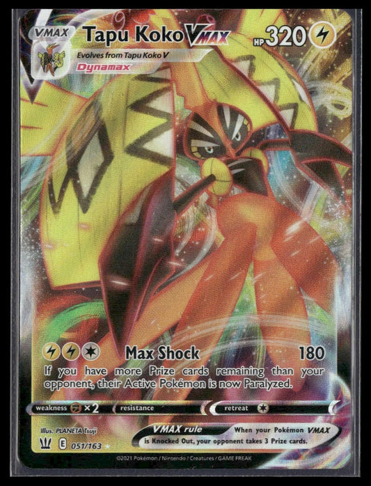 Tapu Koko VMAX #051/163 Battle Styles NM