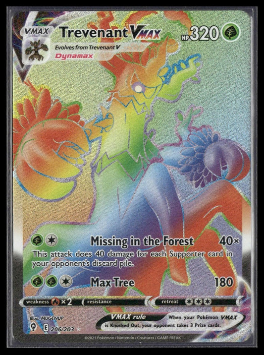 Trevenant VMAX (Secret) #206/203 Evolving Skies NM