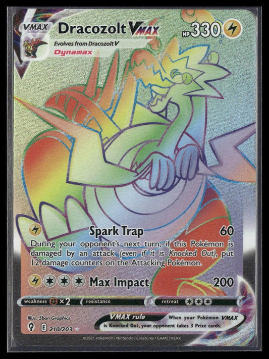 Dracozolt VMAX (Secret) #210/203 Evolving Skies NM