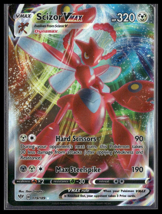 Scizor VMAX #119/189 Darkness Ablaze NM