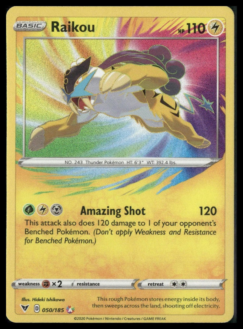 Raikou #050/185 Amazing Rare Vivid Voltage NM
