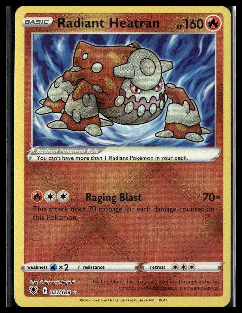 Radiant Heatran #027/189 Astral Radiance NM