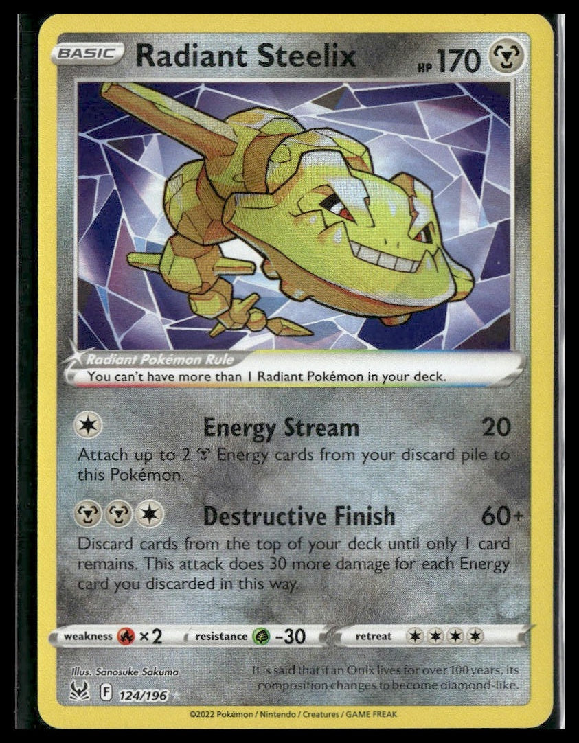 Radiant Steelix #124/196 Lost Origin NM