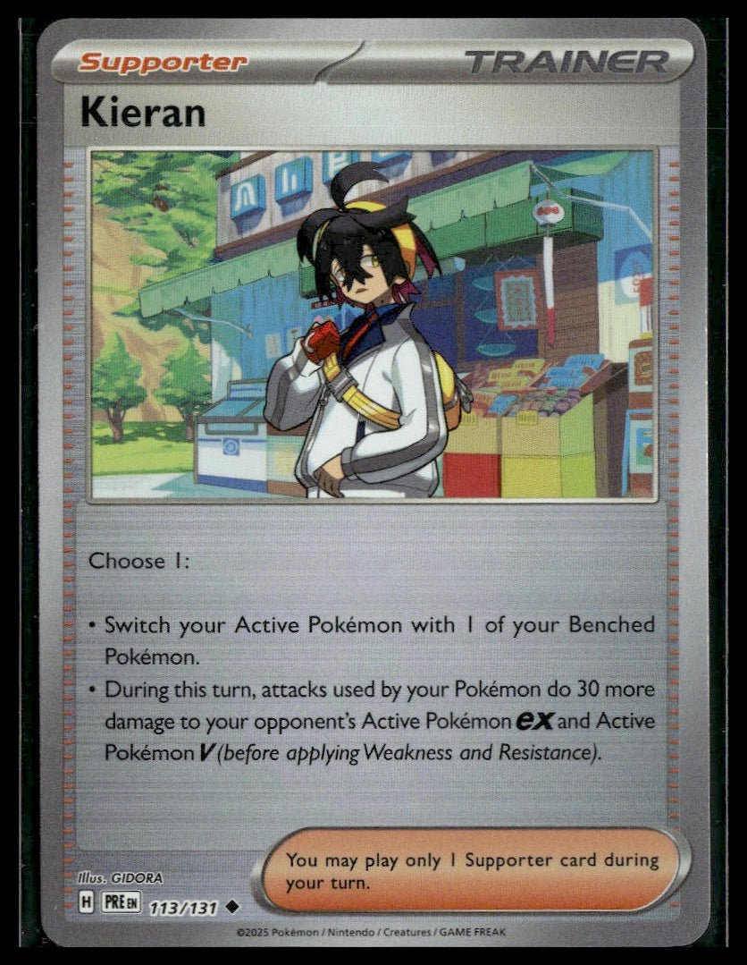 Kieran #113/131 (Poke Ball) Prismatic Evolutions NM