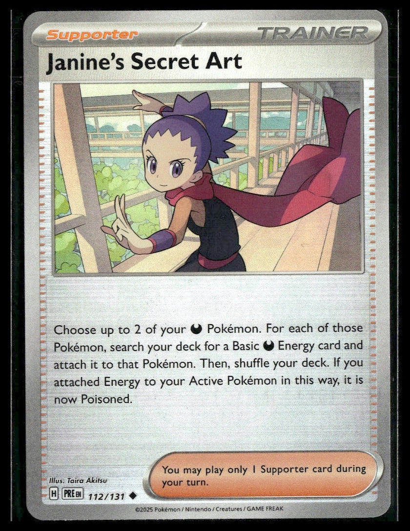 Janine's Secret Art #112/131 (Poke Ball) Prismatic Evolutions NM