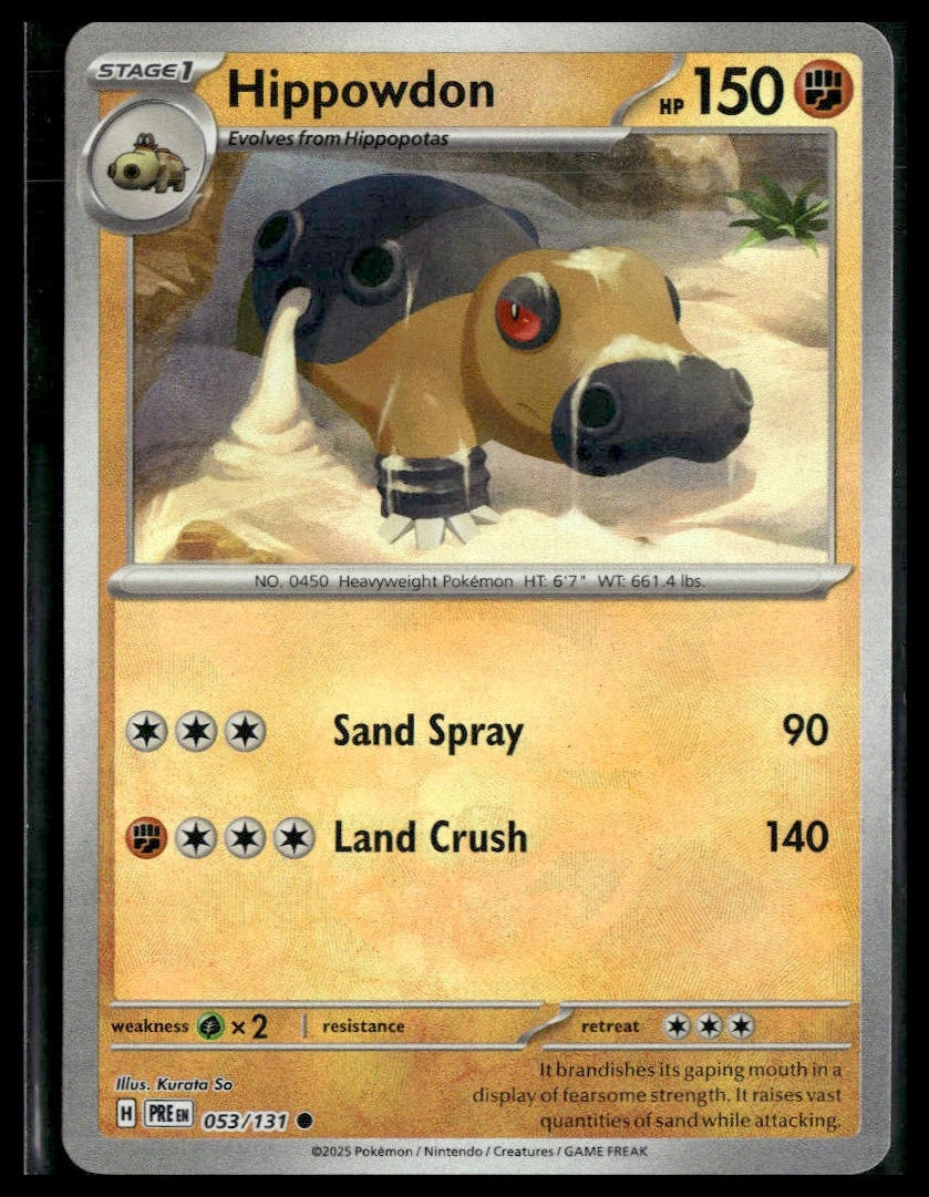 Hippowdon #053/131 (Poke Ball) Prismatic Evolutions NM