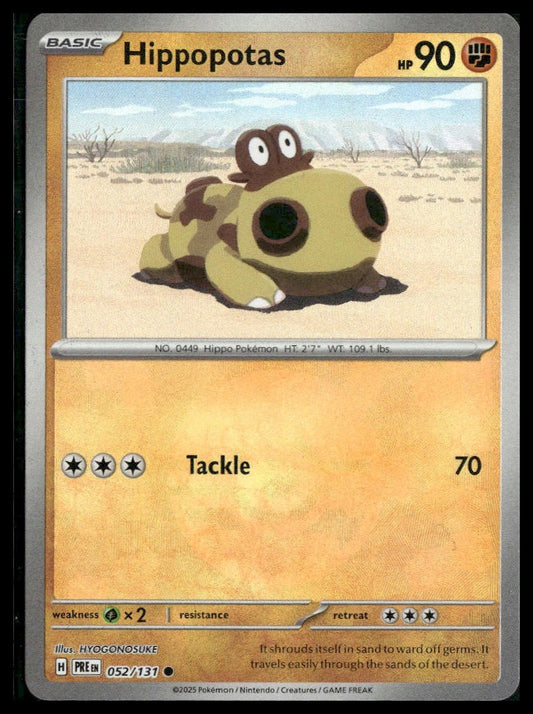 Hippopotas (Poke Ball) #052/131 Prismatic Evolutions NM