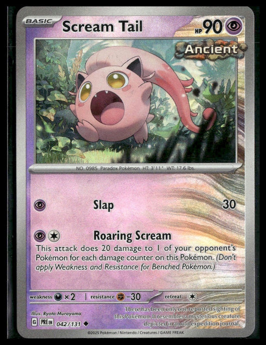 Scream Tail (Poke Ball) #042/131 Prismatic Evolutions NM