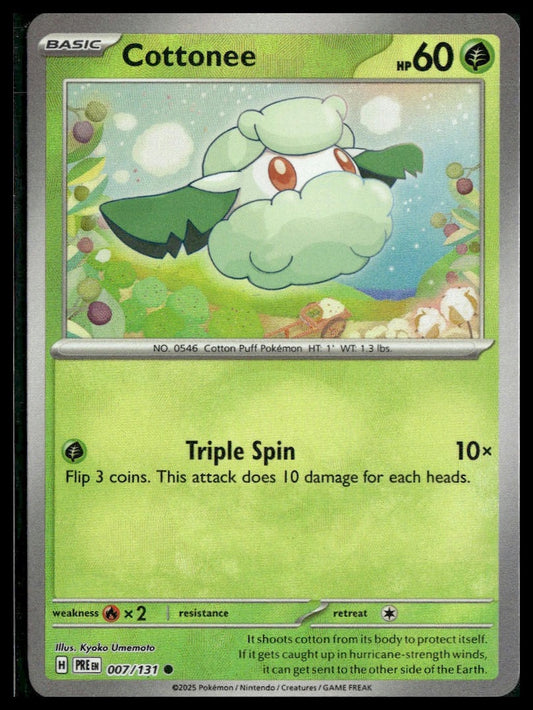 Cottonee #007/131 (Poke Ball) Prismatic Evolutions NM