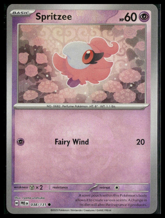 Spritzee (Poke Ball) #038/131 Prismatic Evolutions NM