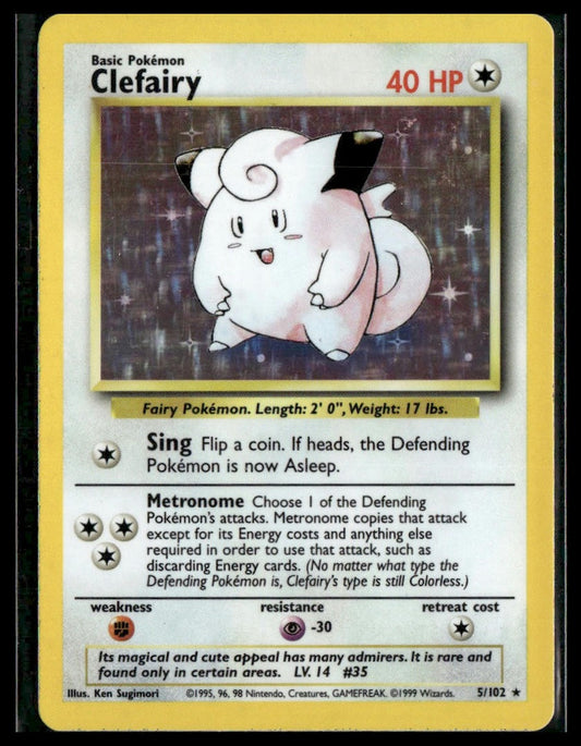 Clefairy #005/102 Base Set VLP