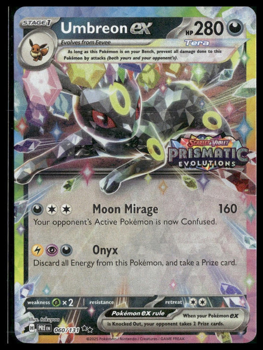 Umbreon ex #060/131 Prismatic Evolutions Promo STAMP NM