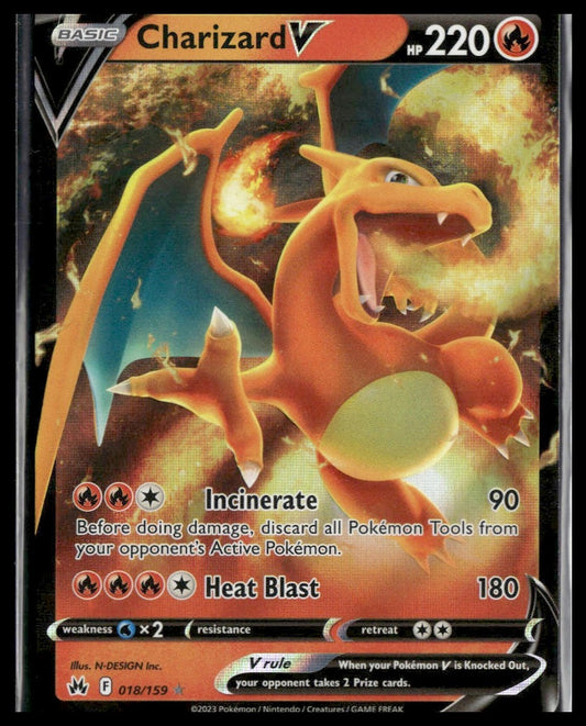 Charizard V #018/159 Crown Zenith NM
