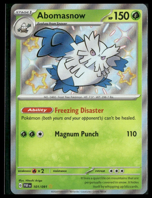 Abomasnow #101/091 Paldean Fates NM