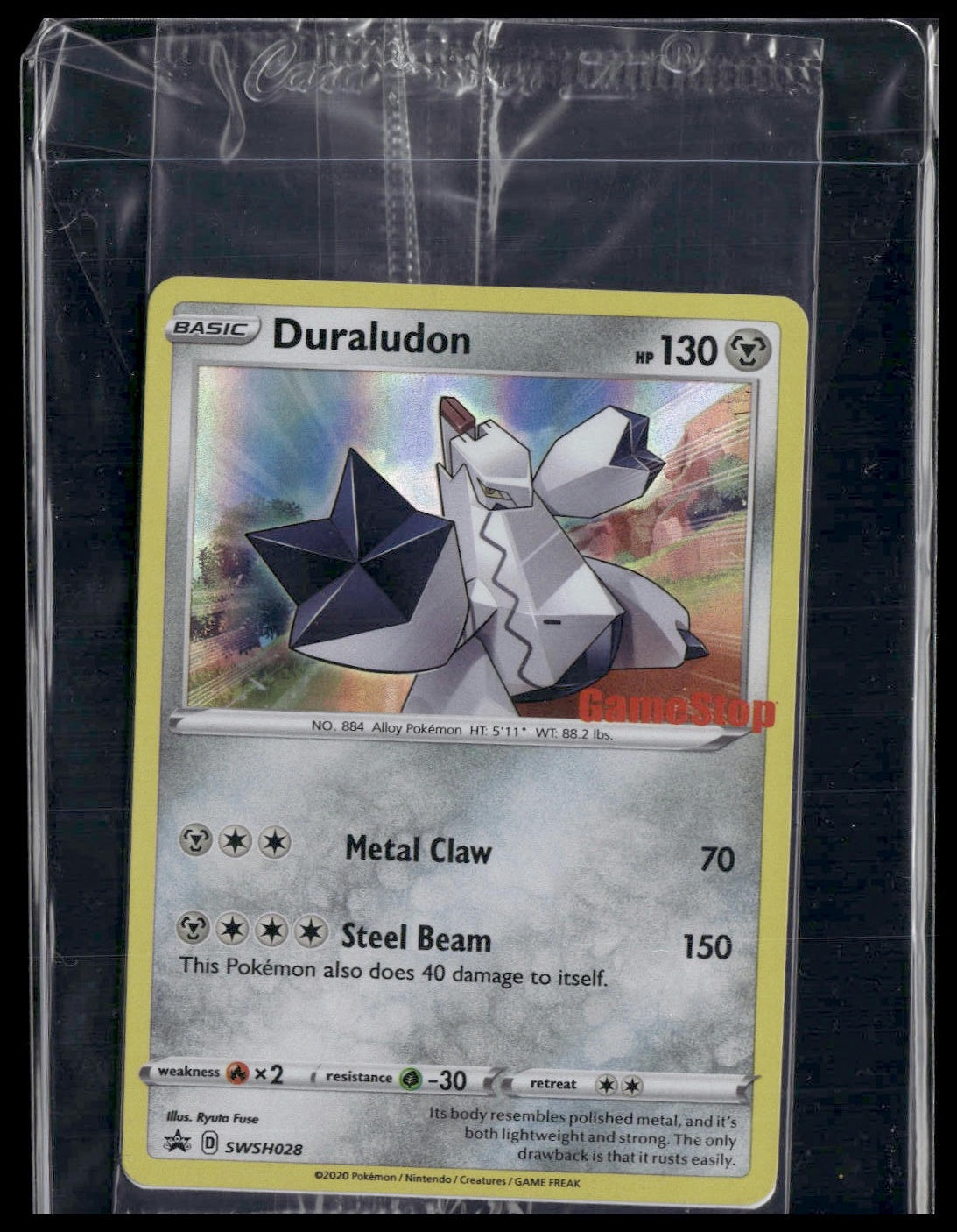Duraludon #SWSH028 SEALED GameStop STAMP Sword & Shield Promo Cards NM