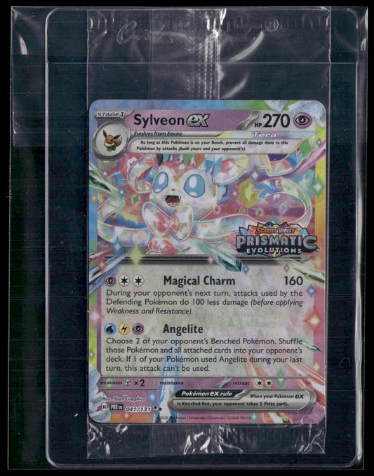Sylveon ex #041/131 SEALED STAMP Prismatic Evolutions Promo NM