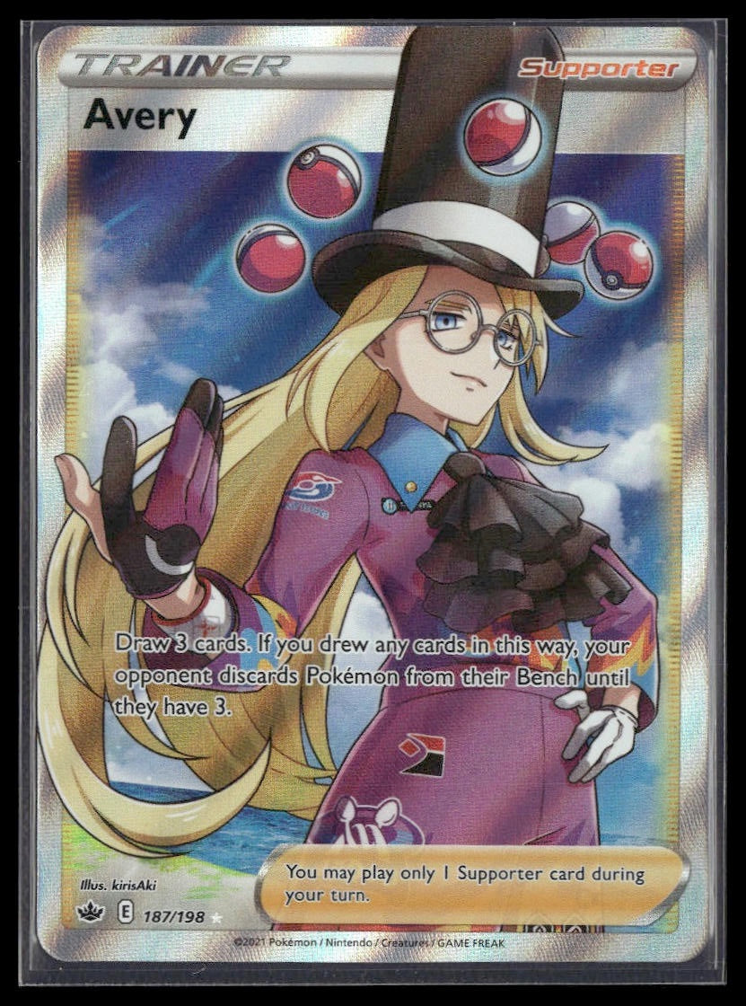 Avery (Full Art) #187/198 Chilling Reign NM