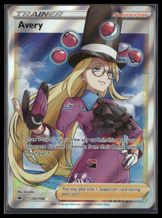 Avery (Full Art) #187/198 Chilling Reign NM