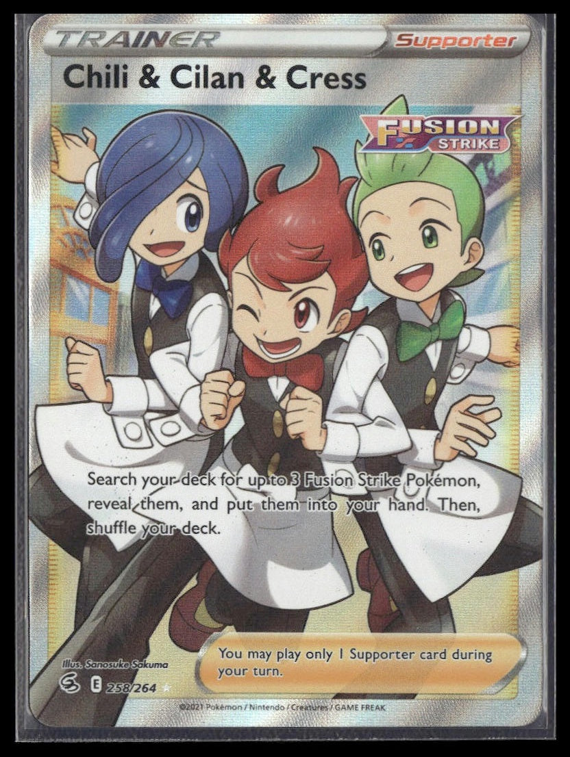 Chili & Cilan & Cress (Full Art) #258/264 Fusion Strike NM