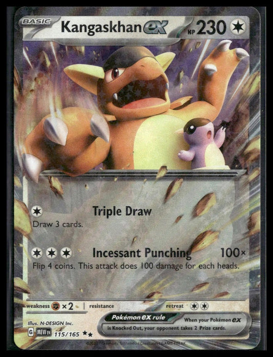 Kangaskhan ex #115/165 Scarlet & Violet 151 NM