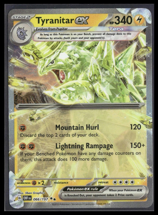 Tyranitar ex #066/197 Obsidian Flames NM