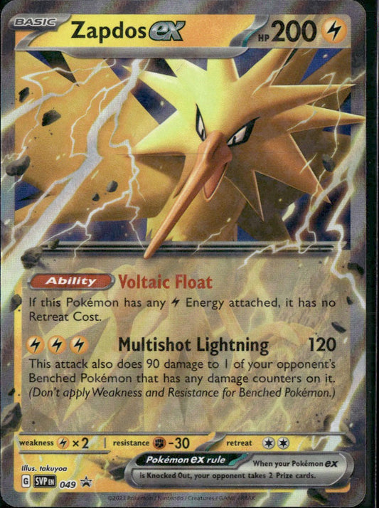 Zapdos ex #049 Scarlet & Violet Promo Cards NM