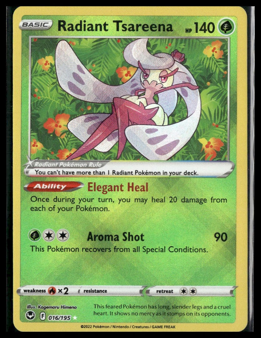 Radiant Tsareena #016/195 Silver Tempest NM