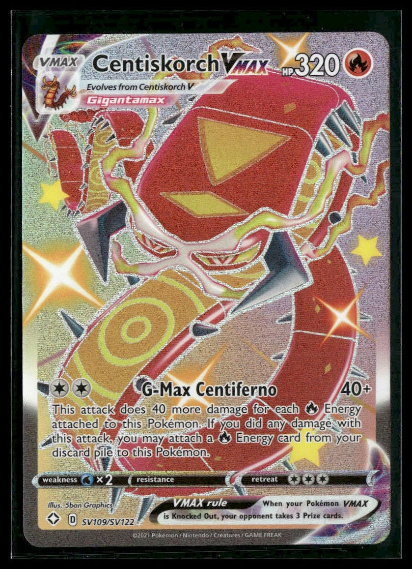 Centiskorch VMAX #SV109/SV122 Shining Fates: Shiny Vault NM
