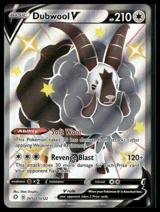 Dubwool V #SV120/SV122 Shining Fates: Shiny Vault NM
