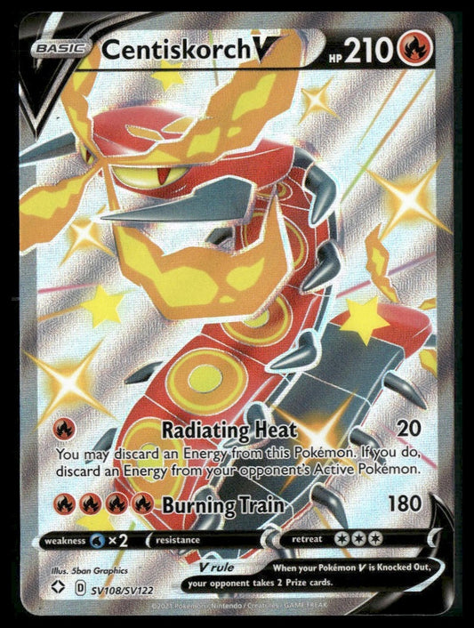 Centiskorch V #SV108/SV122 Shining Fates: Shiny Vault NM