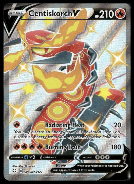 Centiskorch V #SV108/SV122 Shining Fates: Shiny Vault NM