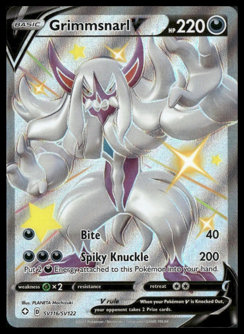 Grimmsnarl V #SV116/SV122 Shining Fates: Shiny Vault NM