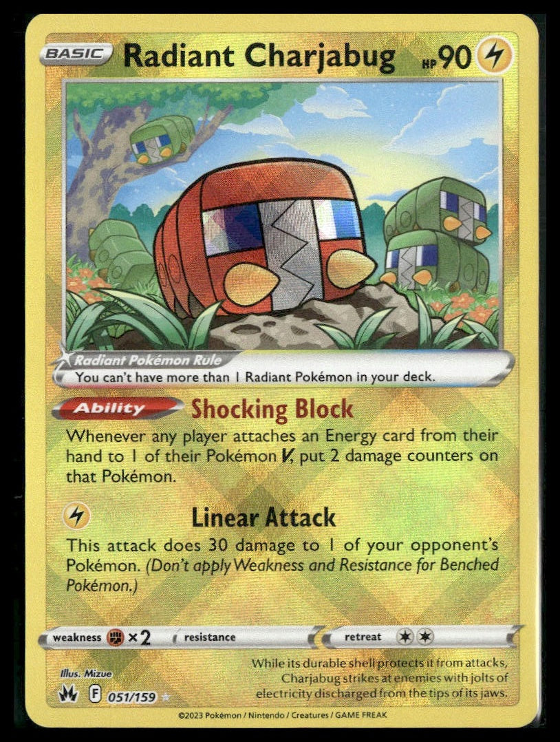 Radiant Charjabug #051/159 Crown Zenith NM