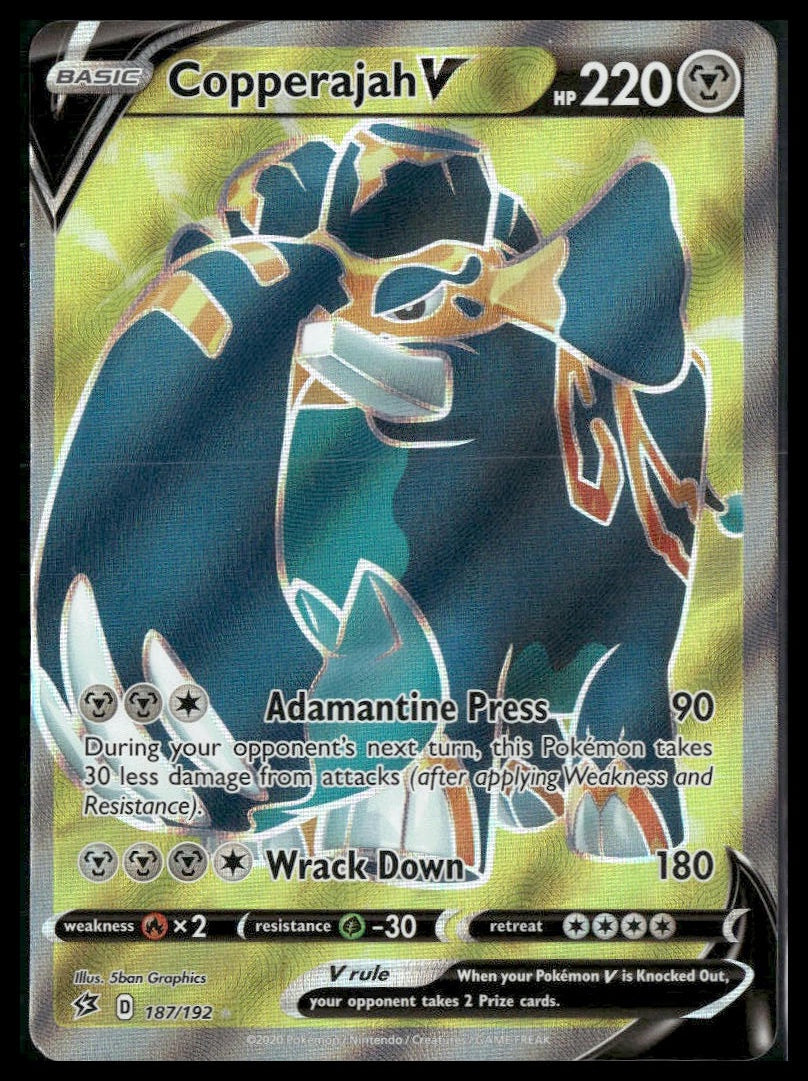 Copperajah V (Full Art) #187/192 Rebel Clash NM