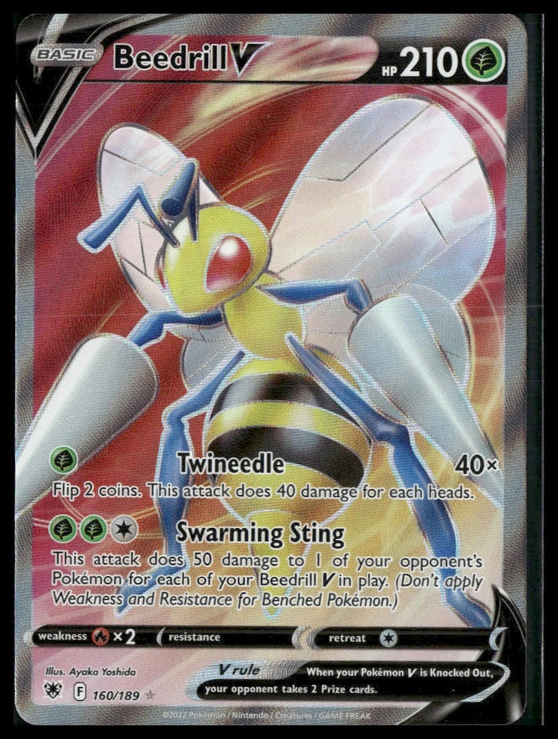 Beedrill V (Full Art) #160/189 Astral Radiance NM