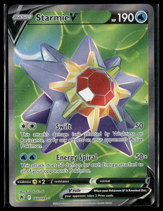 Starmie V (Full Art) #166/189 Astral Radiance NM