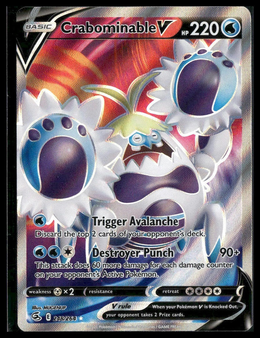 Crabominable V (Full Art) #248/264 Fusion Strike NM