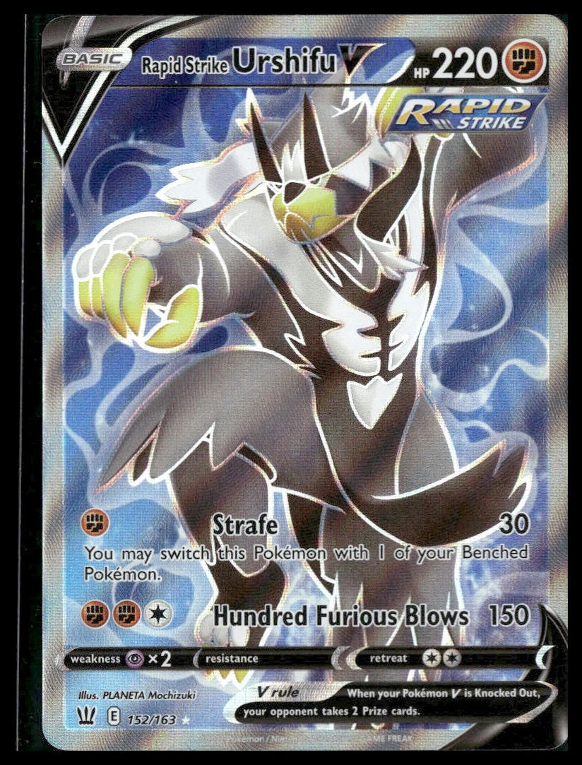 Rapid Strike Urshifu V (Full Art) #152/163 Battle Styles NM