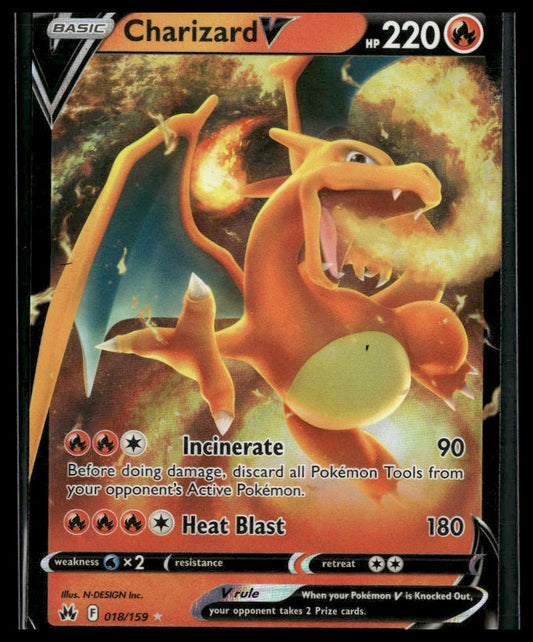 Charizard V #018/159 Crown Zenith VLP