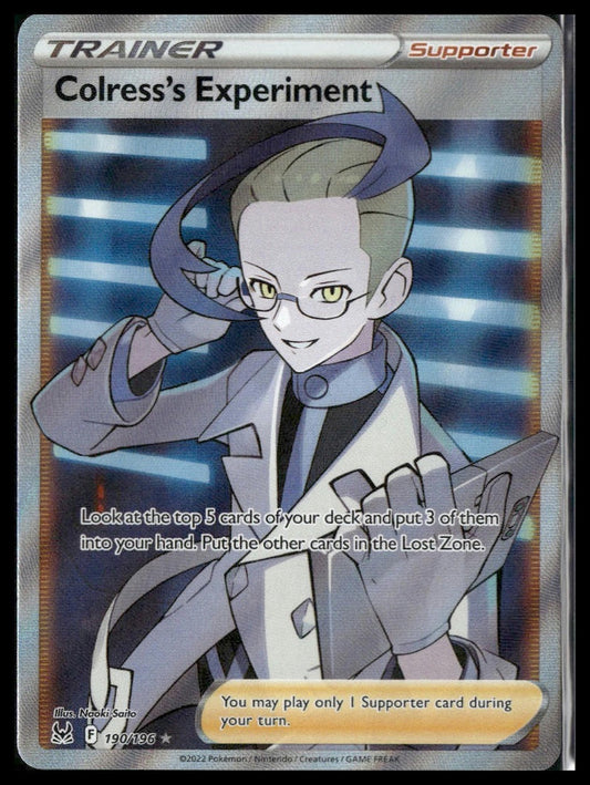 Colress's Experiment (Full Art) #190/196 Lost Origin NM