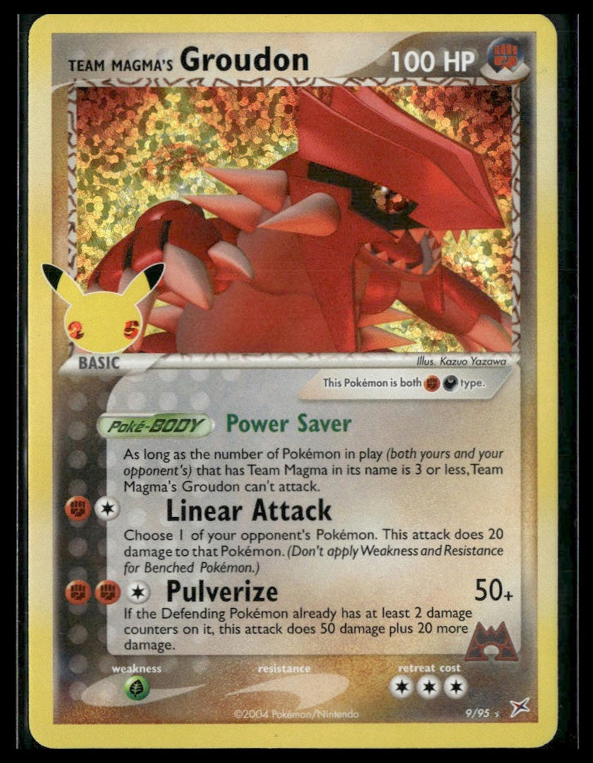 Team Magma's Groudon #9/95 Celebrations: Classic Collection NM