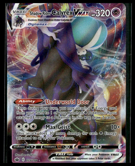 Shadow Rider Calyrex VMAX #075/198 Chilling Reign NM