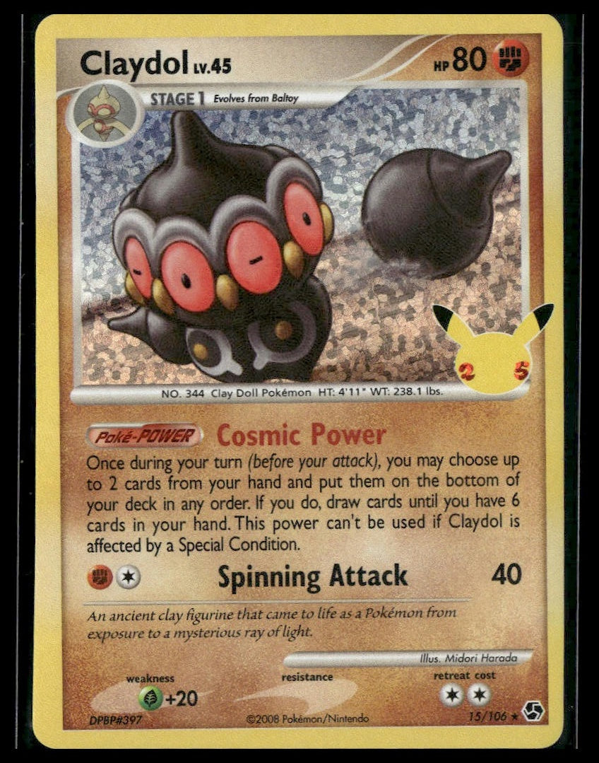 Claydol #15/106 Celebrations: Classic Collection NM