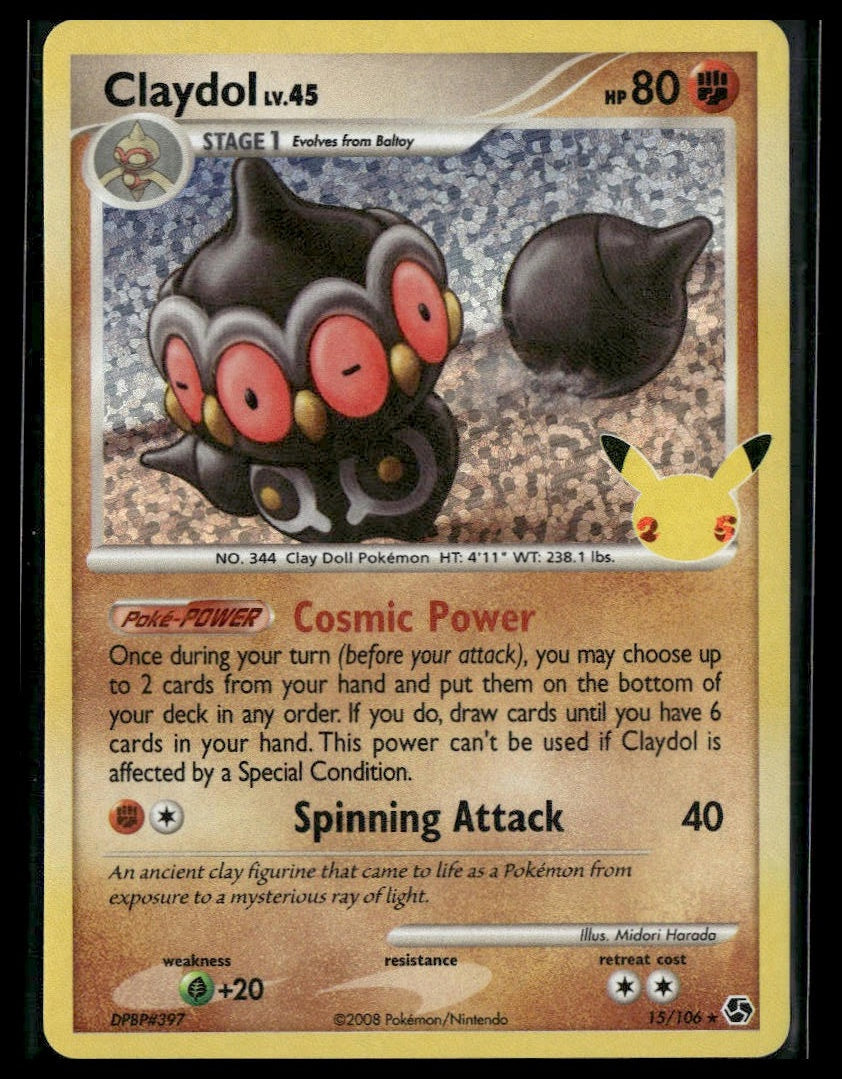 Claydol #15/106 Celebrations: Classic Collection NM
