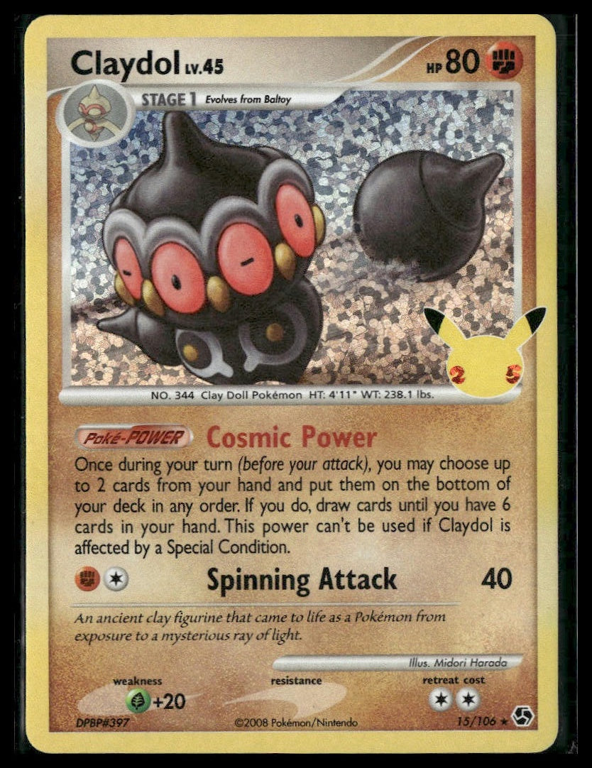 Claydol #15/106 Celebrations: Classic Collection NM