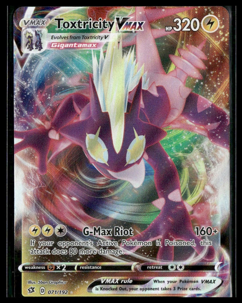 Toxtricity VMAX #071/192 Rebel Clash NM